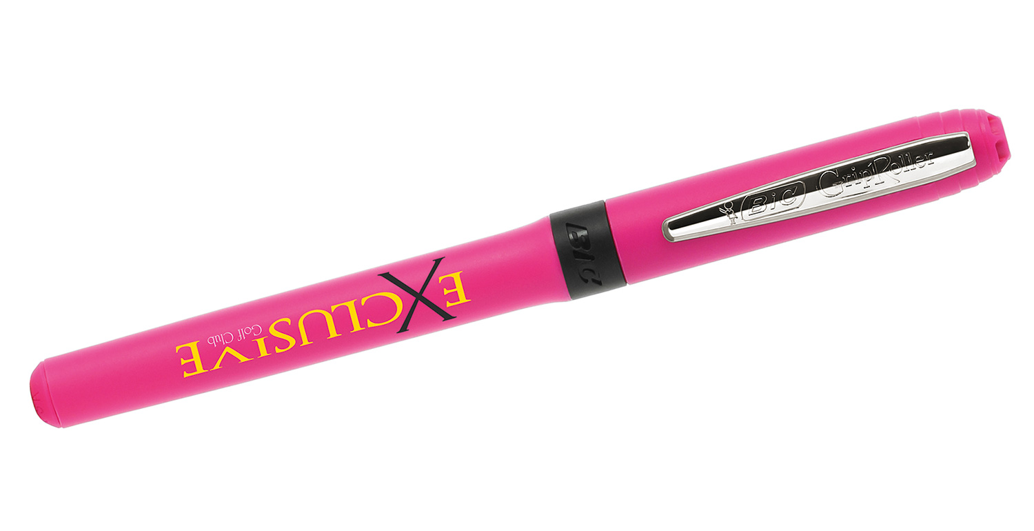 BIC® Rollerball Grip Roller Pink