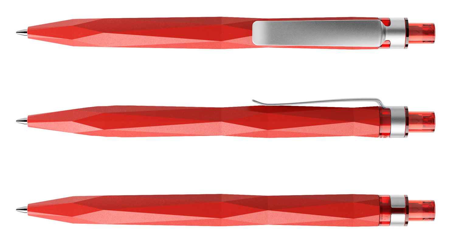 Prodir Kugelschreiber QS20 PMS M20 Rot Matt Metall-Clip