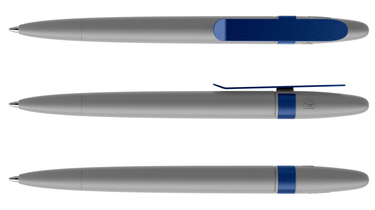 Prodir Kugelschreiber DS5 TSM M70 S61 Grau Matt Metall-Clip Blau