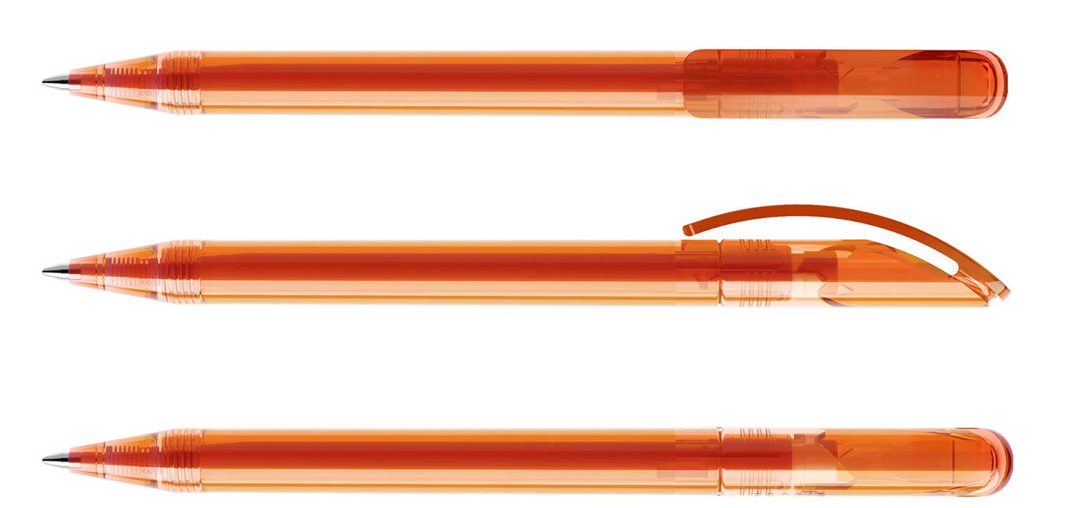 Prodir Kugelschreiber DS3 TTT T10 Orange Transparent