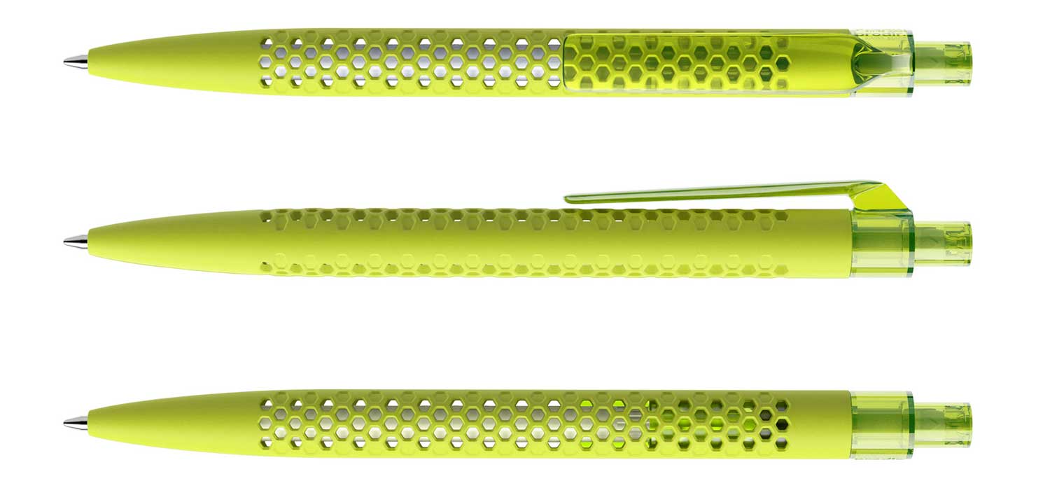 Prodir Kugelschreiber QS40 PRT R66 Gelbgrün Soft-Touch