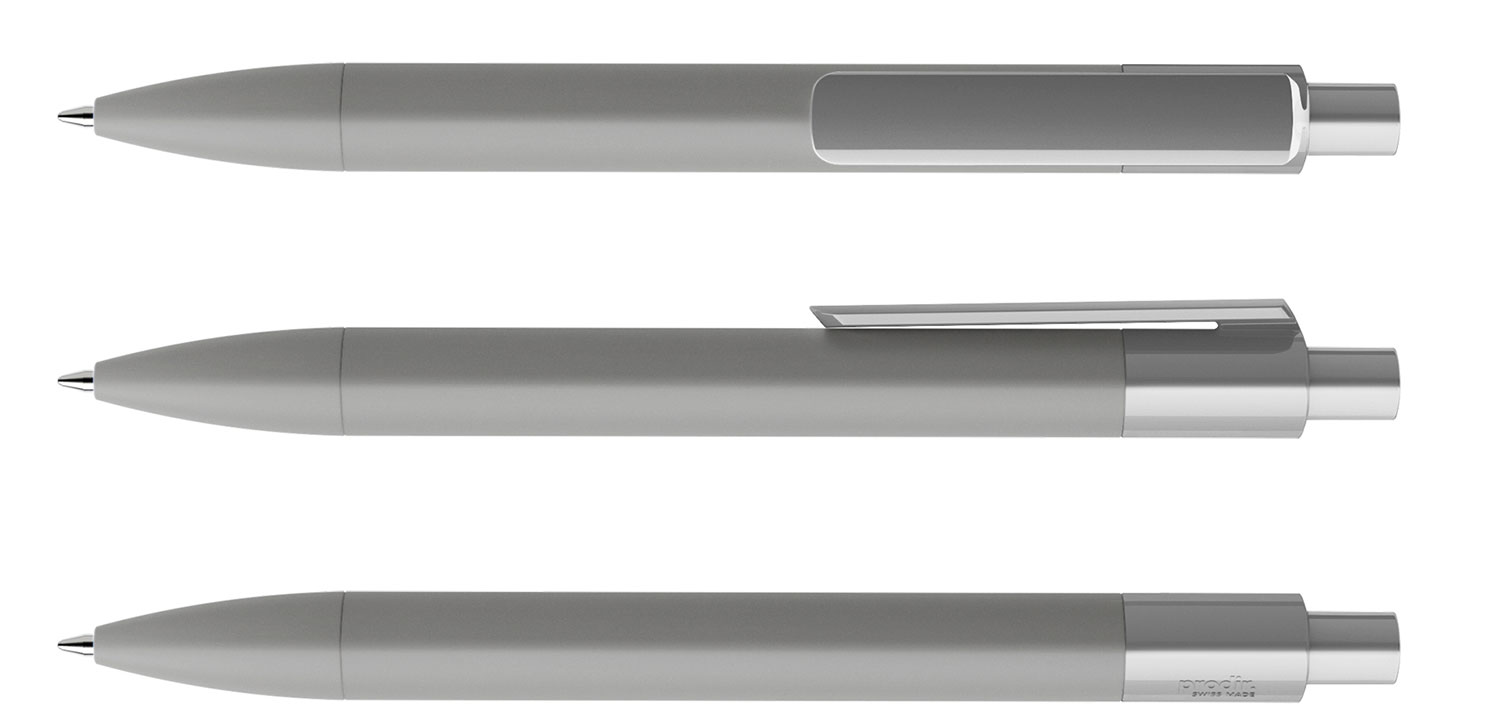 Prodir Kugelschreiber DS4 PRR P70 Grau Soft-Touch