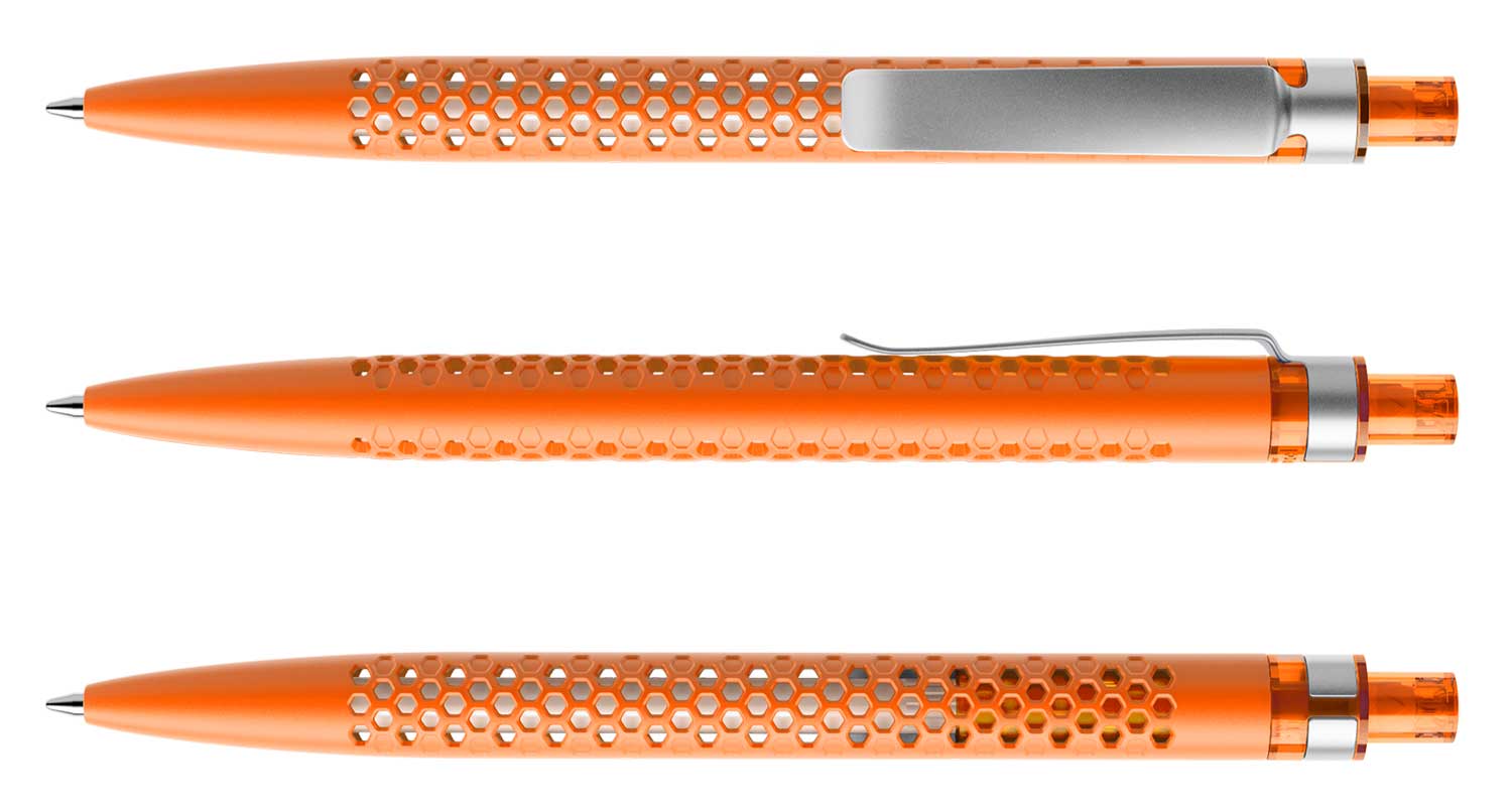 Prodir Kugelschreiber QS40 PMS M10 Orange Matt Metall-Clip