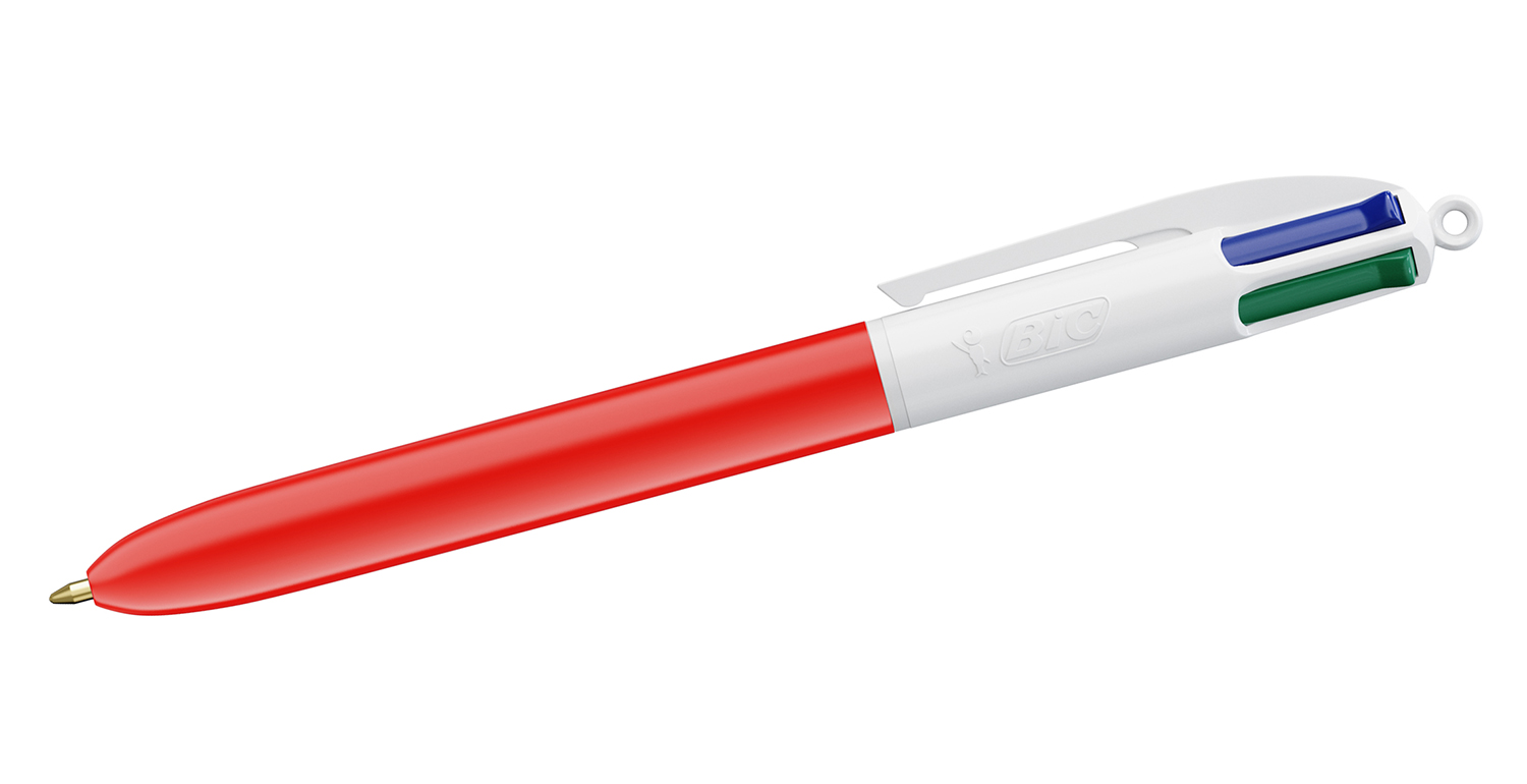 BIC® Kugelschreiber 4 Colours Rot-Weiß