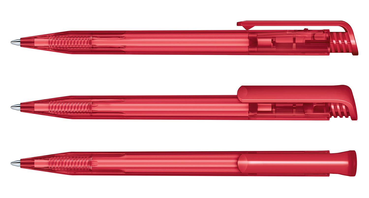 Senator Kugelschreiber Super Hit Dunkelrot Clear