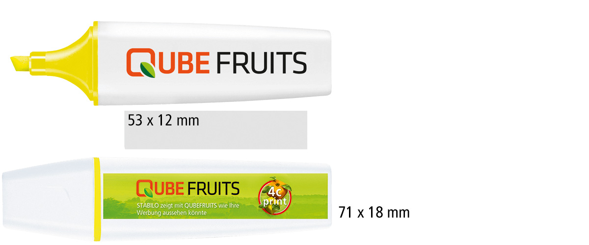 Heypen Textmarker Stabilo BOSS ORIGINAL Druckflächen