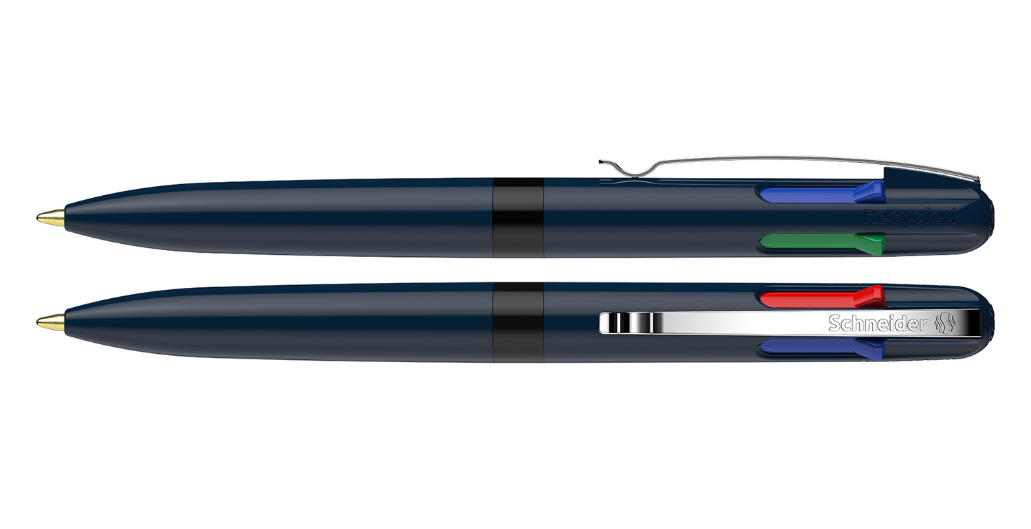 Schneider Kugelschreiber Take 4 Promo Tiefblau-Schwarz