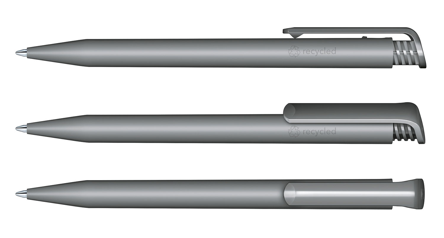 Senator Kugelschreiber Super Hit Recycled Grau Matt