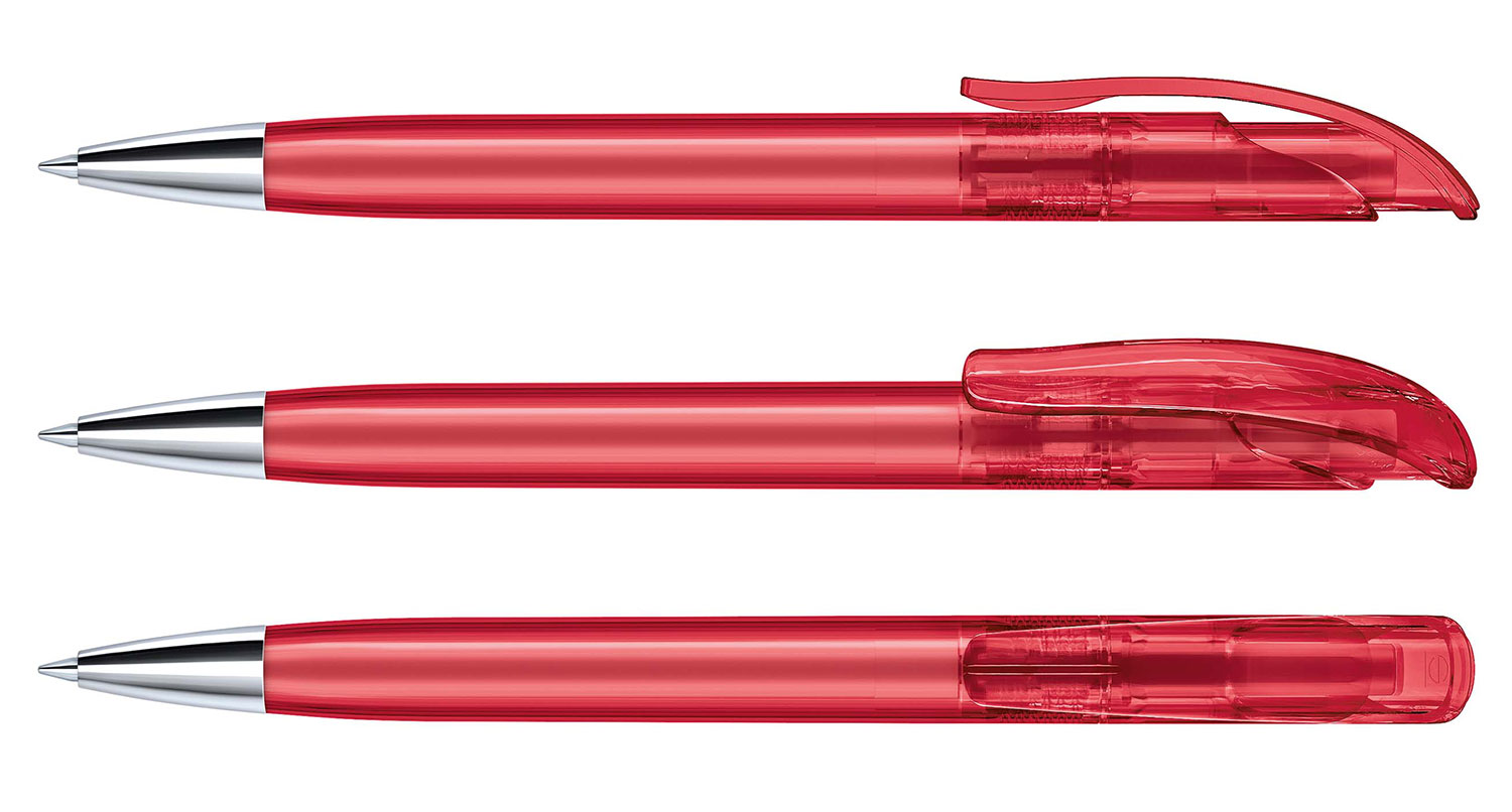 Senator Kugelschreiber Challenger MT Dunkelrot Clear