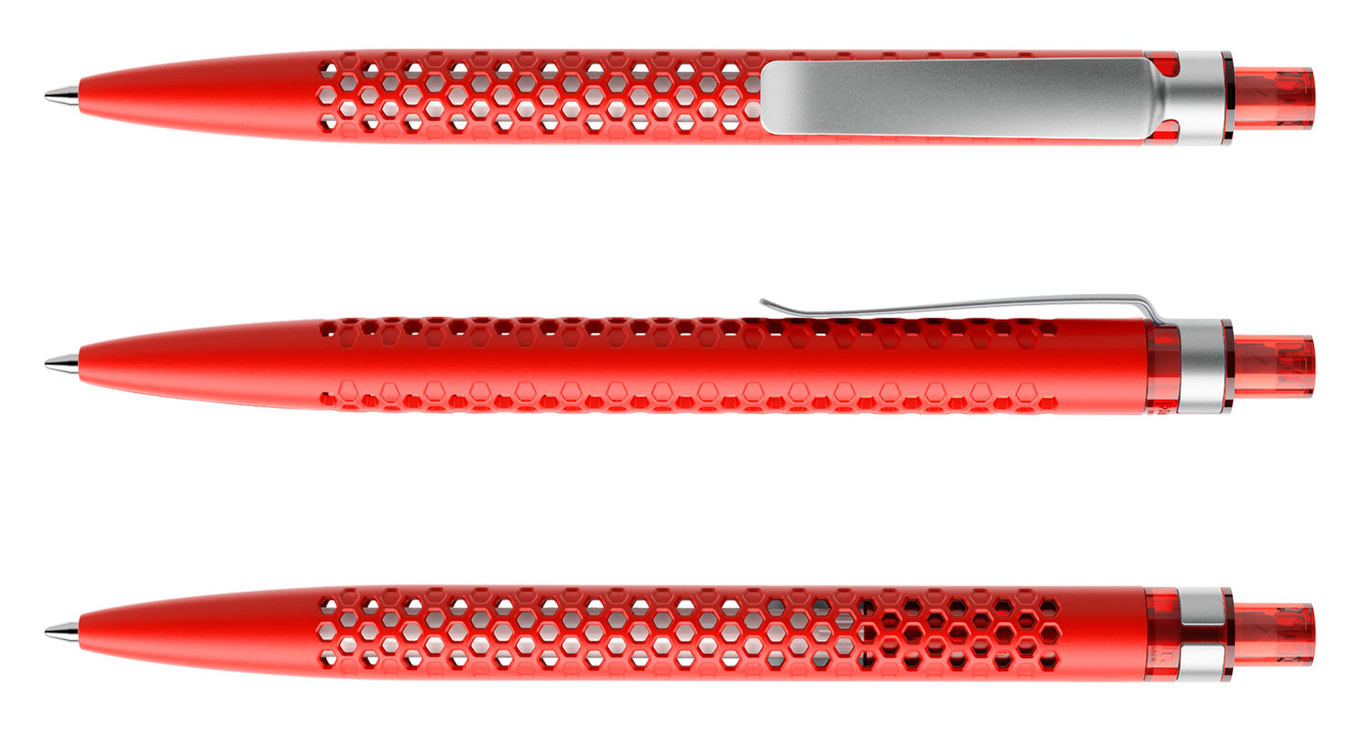 Prodir Kugelschreiber QS40 PMS M20 Rot Matt Metall-Clip