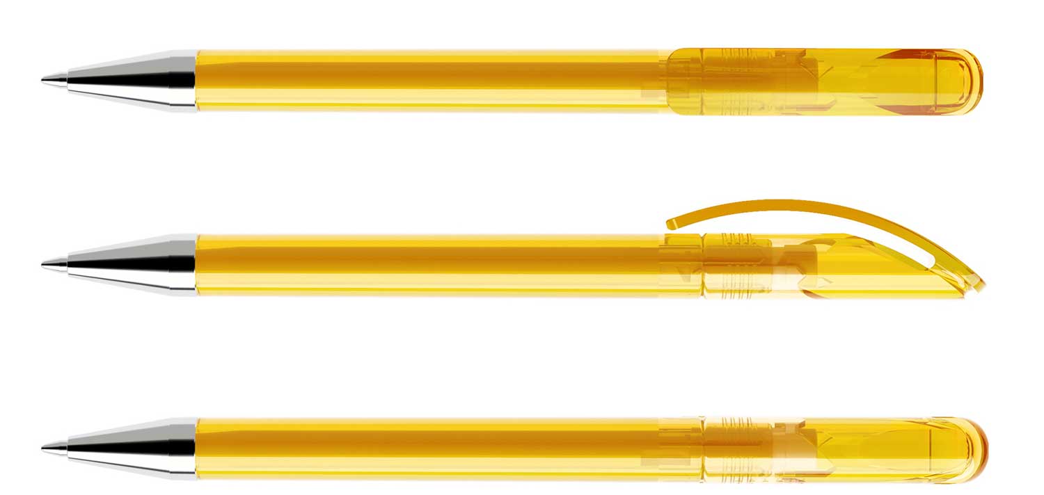 Prodir Kugelschreiber DS3 TTC T06 Gelb Transparent