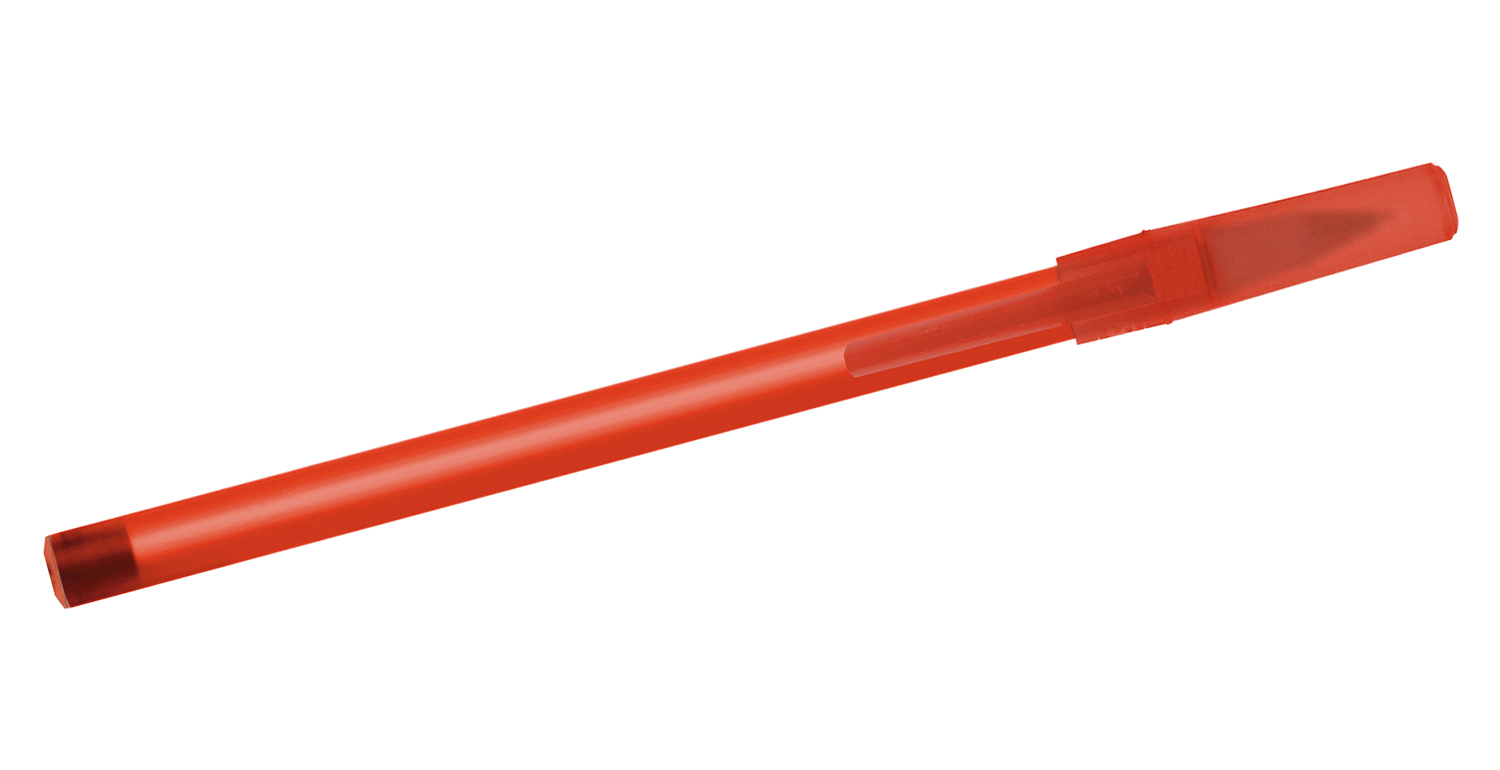 BIC® Kugelschreiber Round Stic Gefrostet Rot