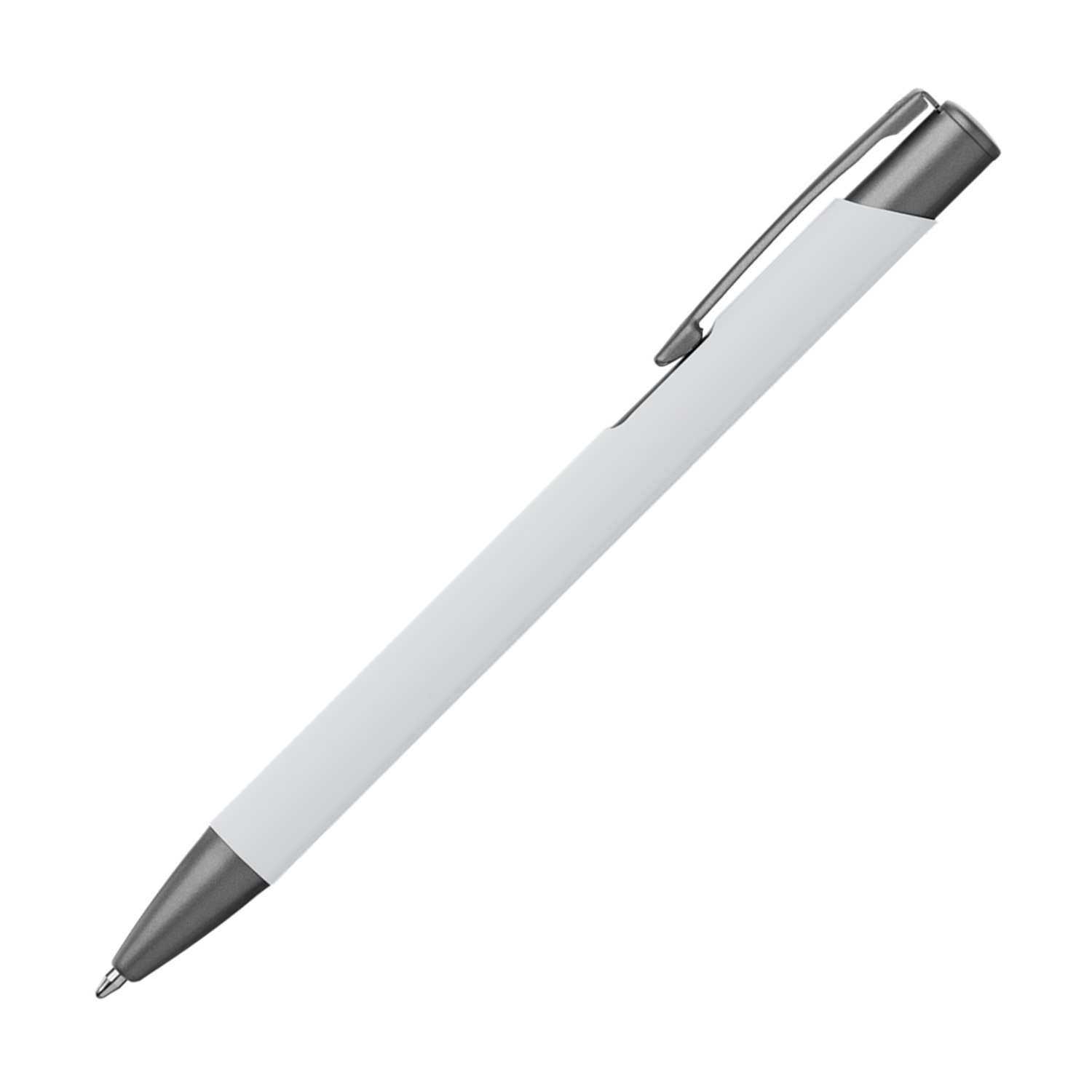 Goldstar Kugelschreiber Crosby Gunmetal Soft-Touch Weiß