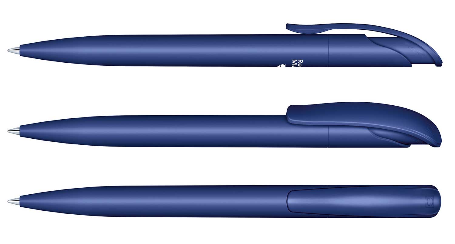 Senator Kugelschreiber Challenger Recycled Blau Matt