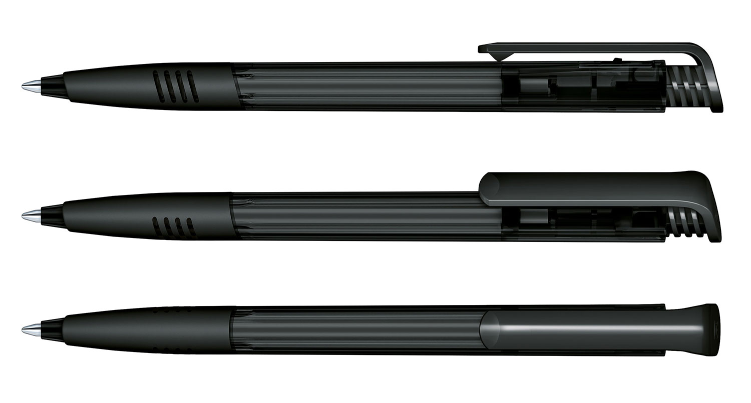 Senator Kugelschreiber Super Hit Schwarz Clear SG