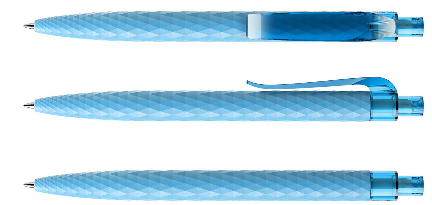 Prodir Kugelschreiber QS01 PRT R58 Hellblau Soft-Touch