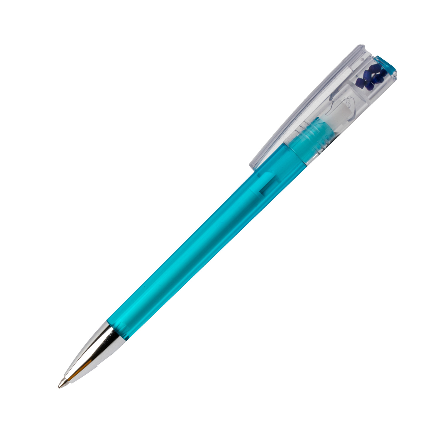 Burger Swiss Pen Kugelschreiber Elan Magic 1007 Transparent Hellblau