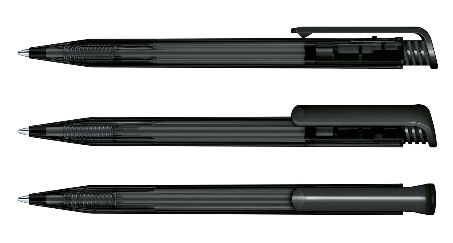 Senator Kugelschreiber Super Hit Schwarz Clear