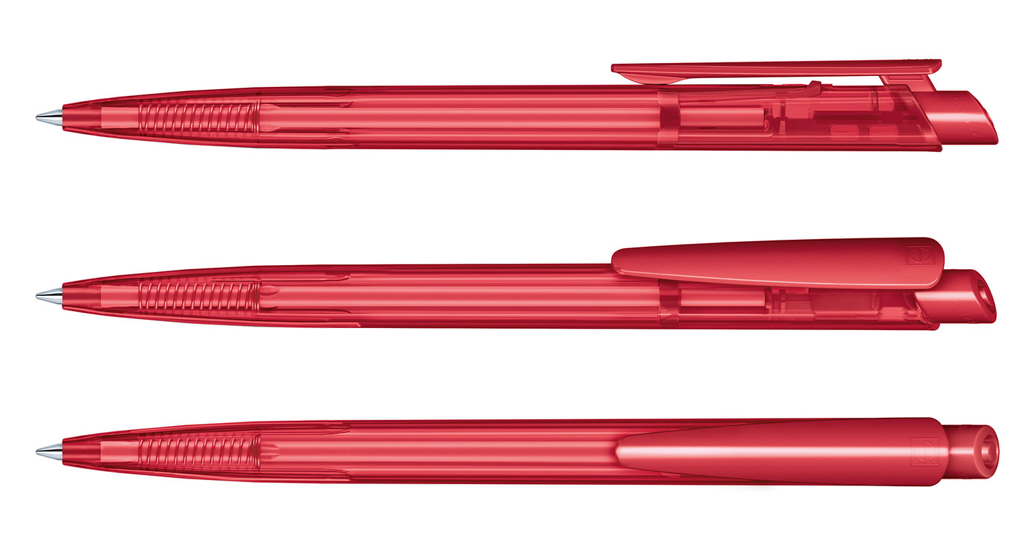 Senator Kugelschreiber Dart Dunkelrot Clear