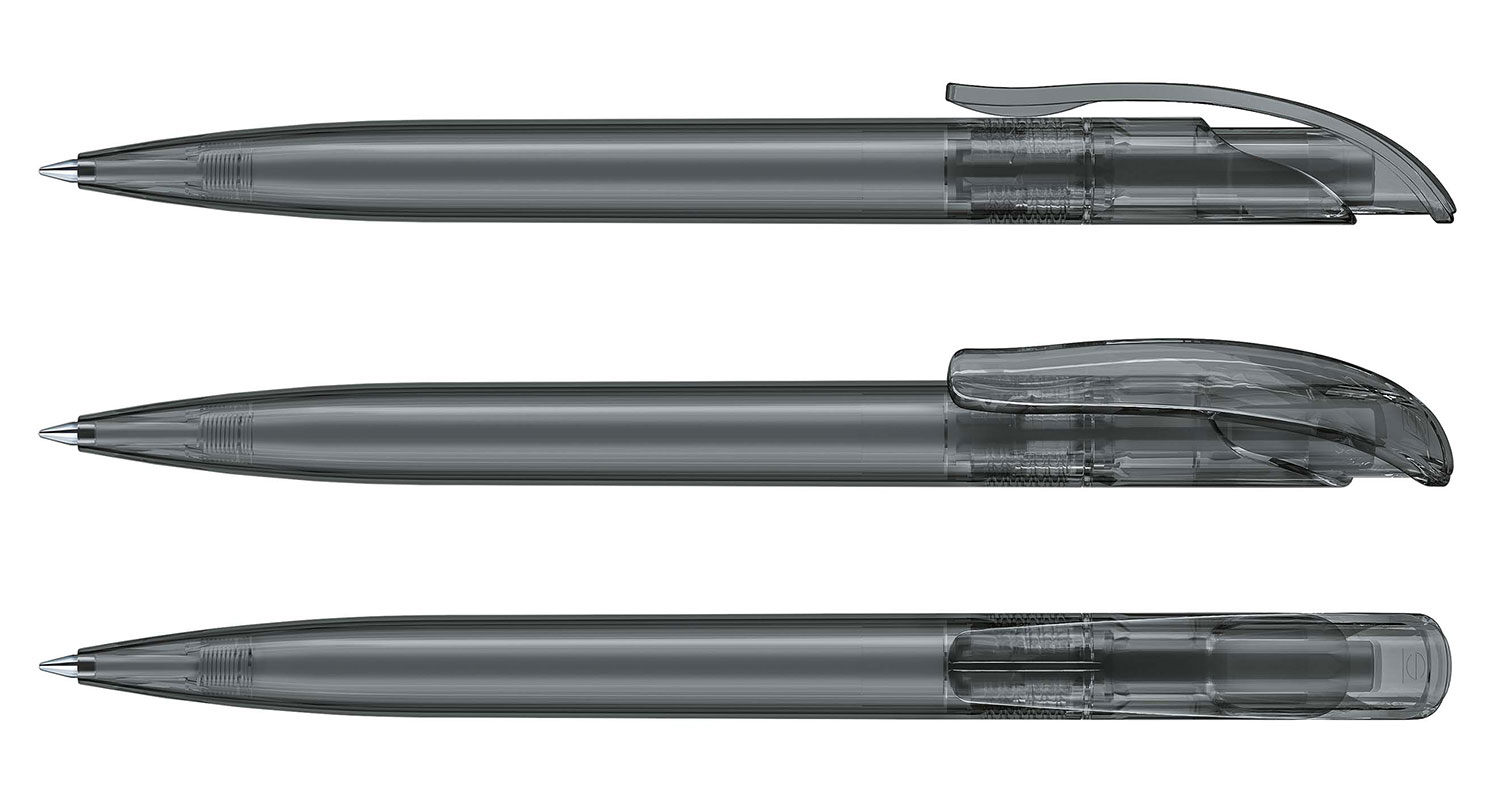 Senator Kugelschreiber Challenger Dunkelgrau Clear