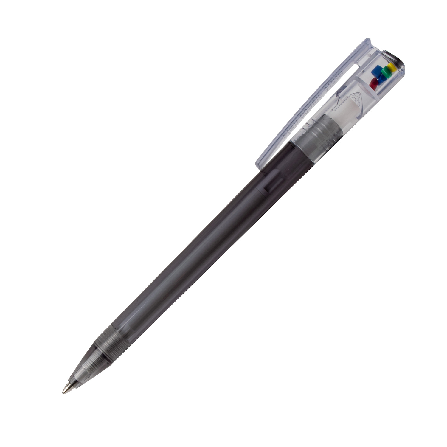 Burger Swiss Pen Kugelschreiber Elan Magic 1006 Transparent Schwarz