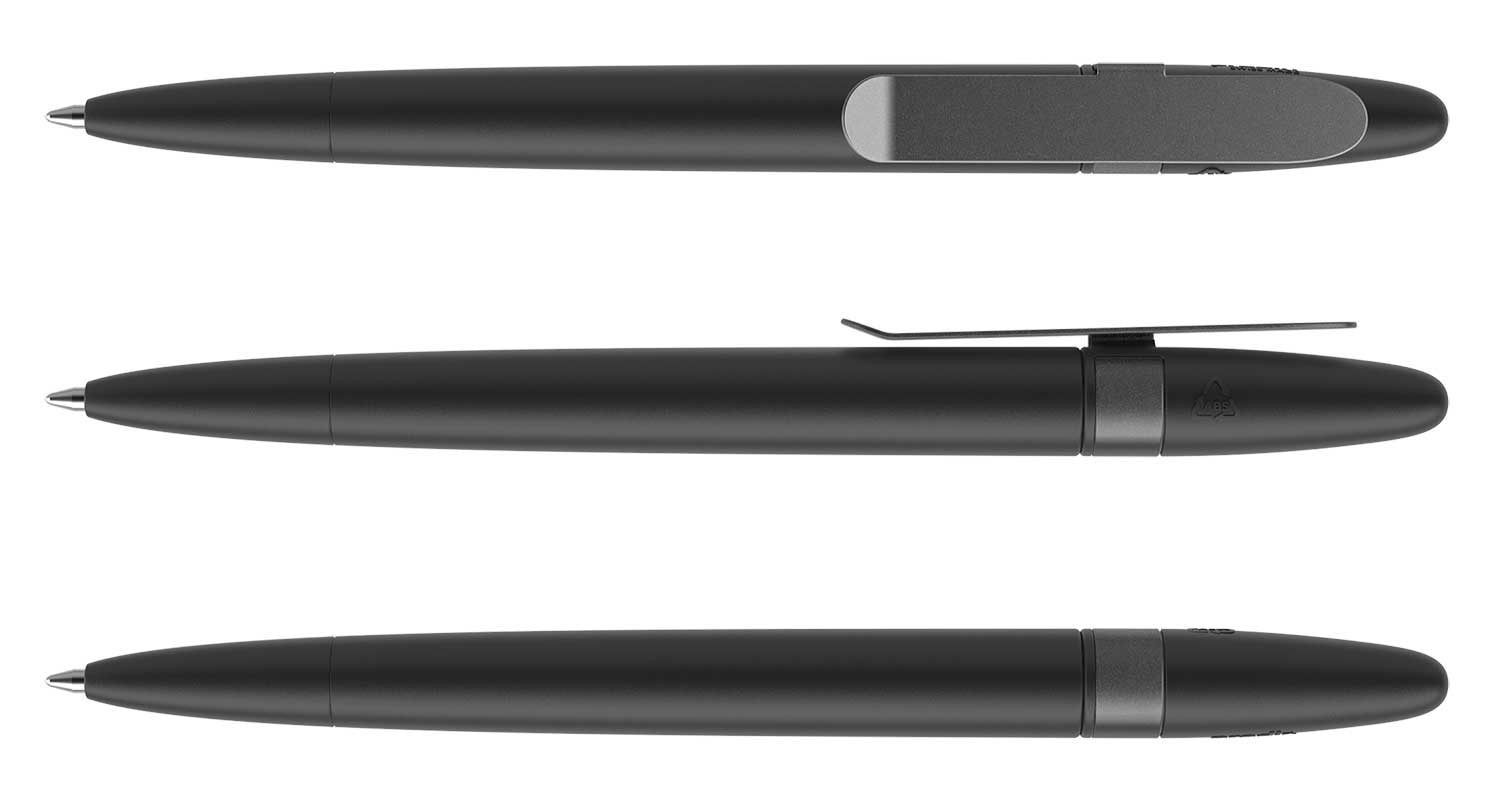 Prodir Kugelschreiber DS5 TSM M75 S75 Schwarz Matt Metall-Clip Graphit