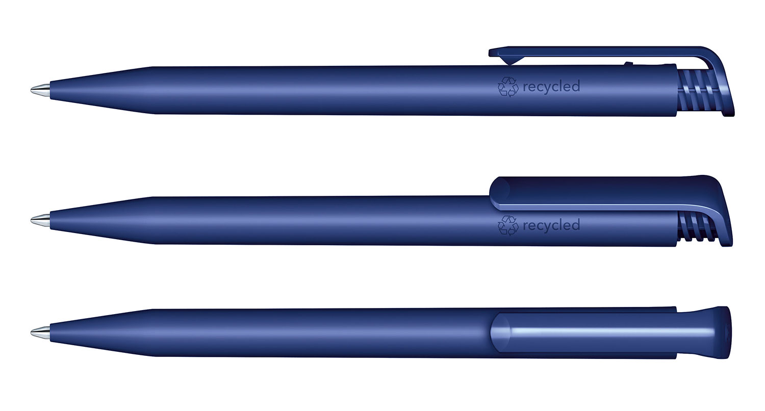 Senator Kugelschreiber Super Hit Recycled Blau Matt