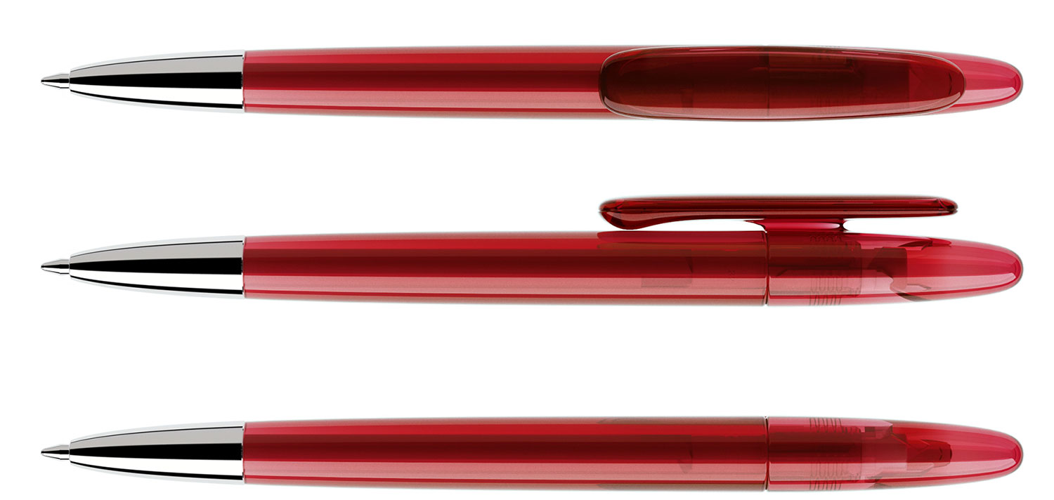 Prodir Kugelschreiber DS5 TTC T21 Dunkelrot Transparent