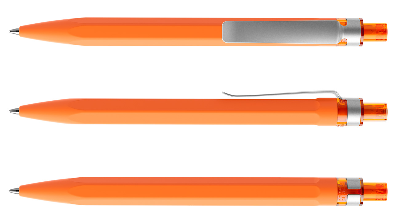 Prodir Kugelschreiber QS50 PRS R10 Orange Soft-Touch Metall-Clip