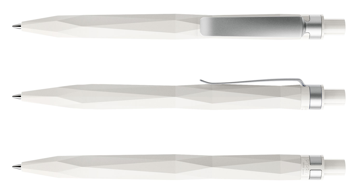 Prodir Kugelschreiber QS20 PMS M02 Weiss Matt Metall-Clip