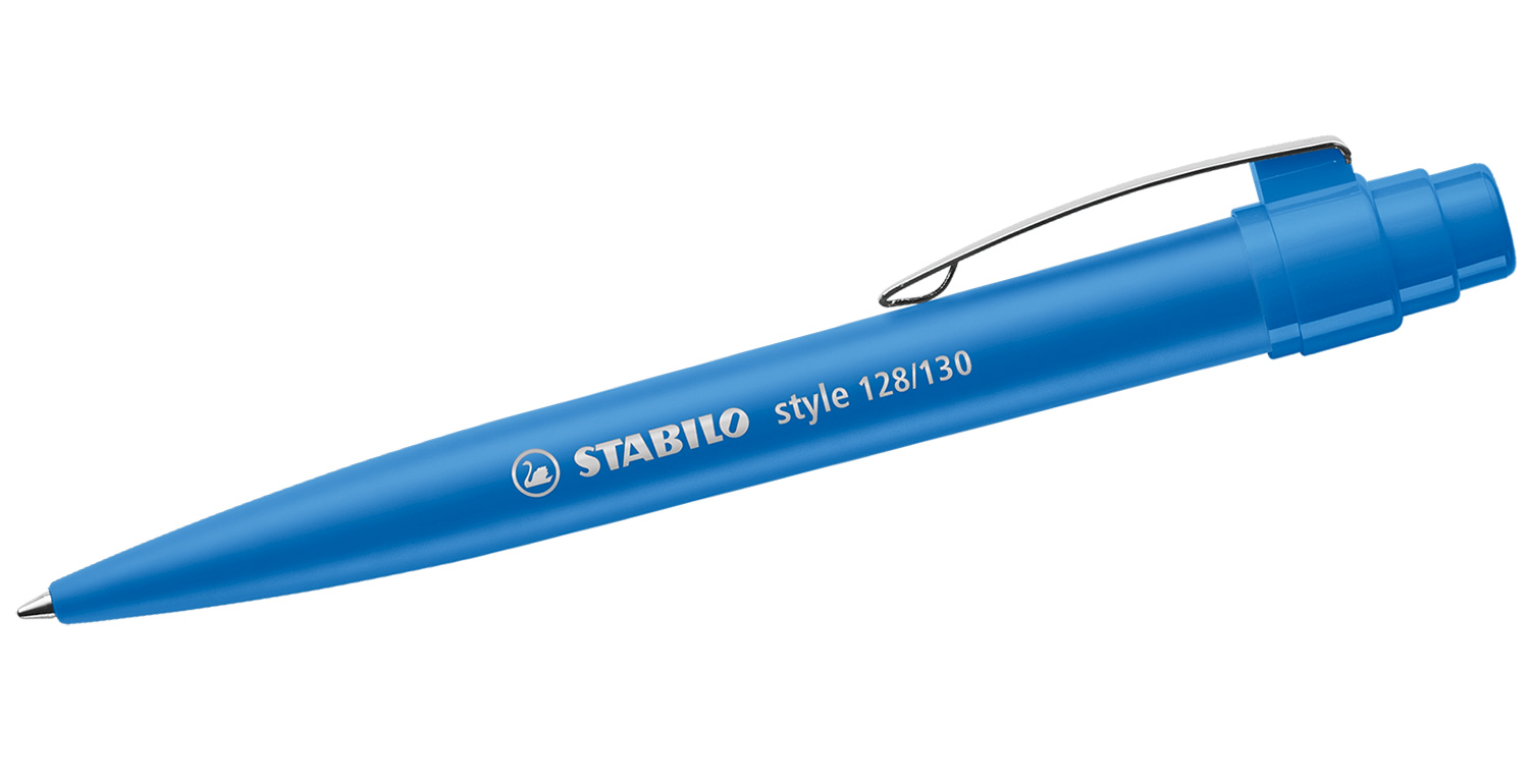 STABILO Kugelschreiber style mit Metallclip Blau