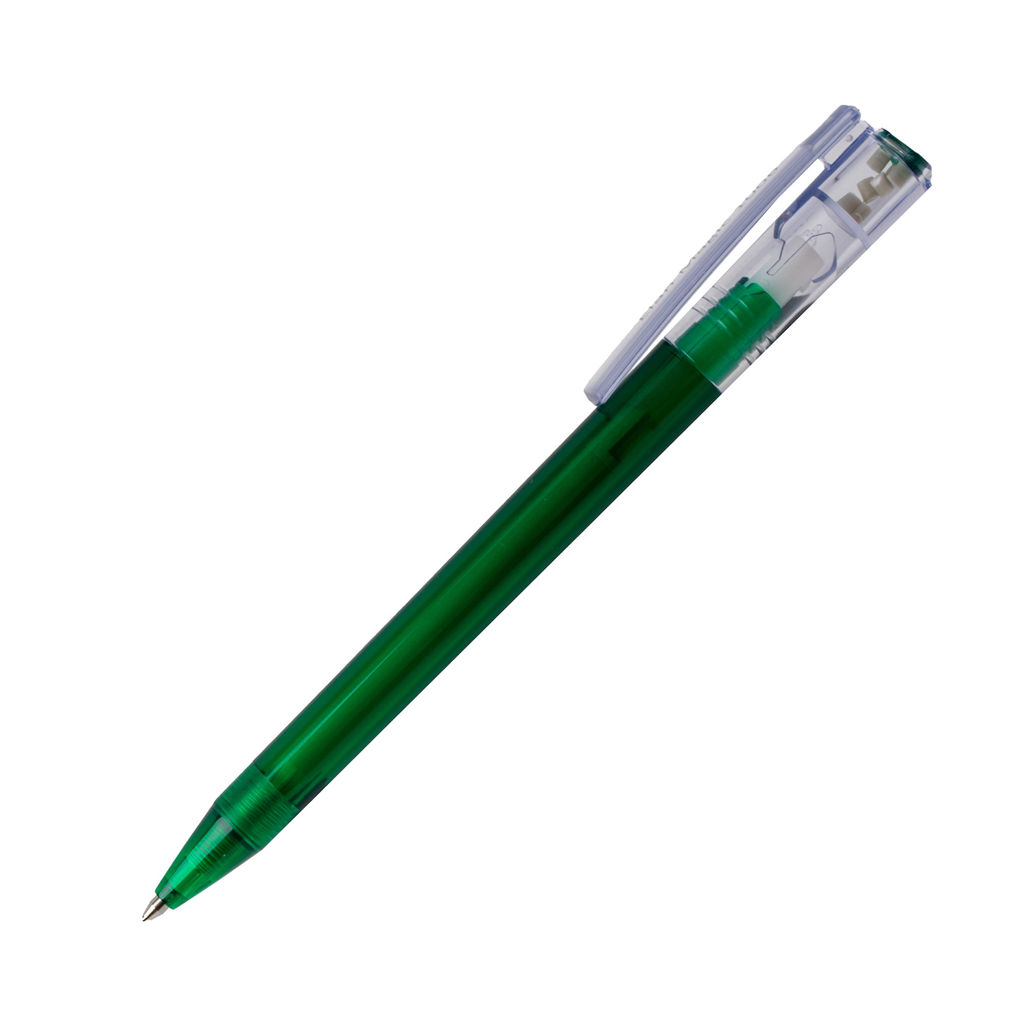 Burger Swiss Pen Kugelschreiber Elan Magic 1006 Transparent Tannengrün