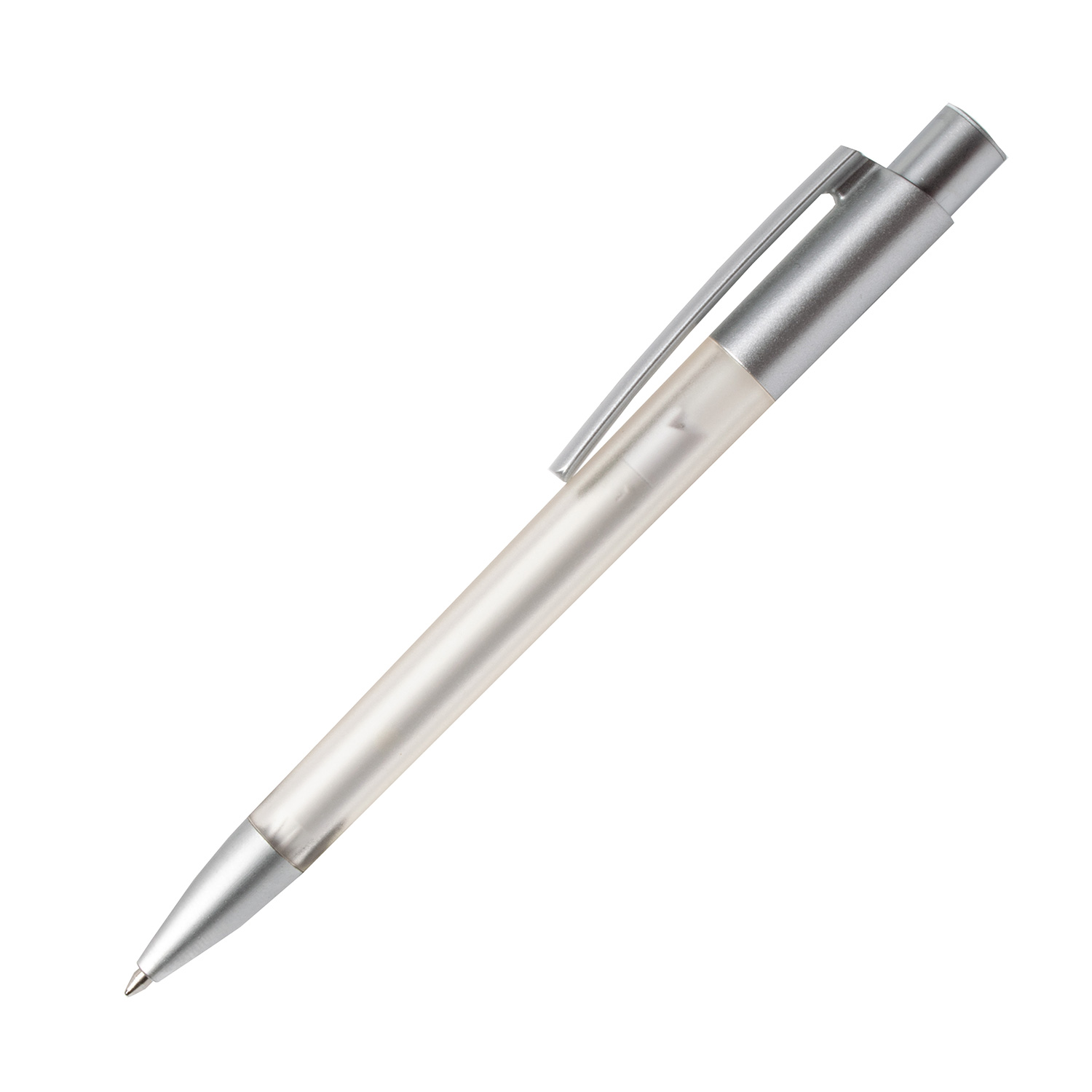 Burger Swiss Pen Kugelschreiber Delta Freestyle 810 Transparent Polarweiß