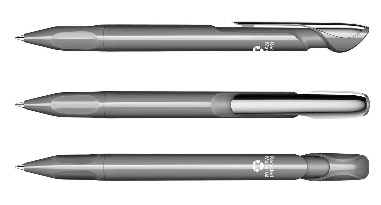 Senator Kugelschreiber Evoxx Recycled MC Grau Poliert