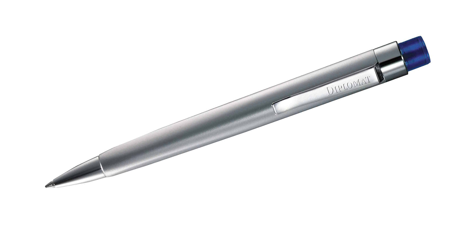 Diplomat Kugelschreiber Magnum Silver Line Blau