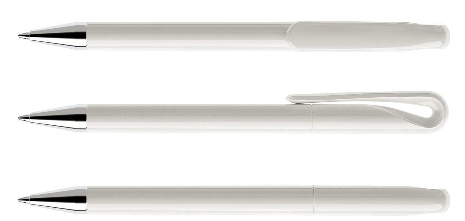 Prodir Kugelschreiber DS1 TPC P02 Weiss Poliert