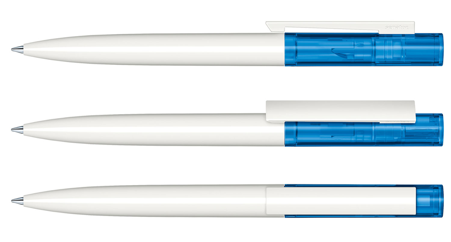 Senator Kugelschreiber Headliner Basic Blau Clear