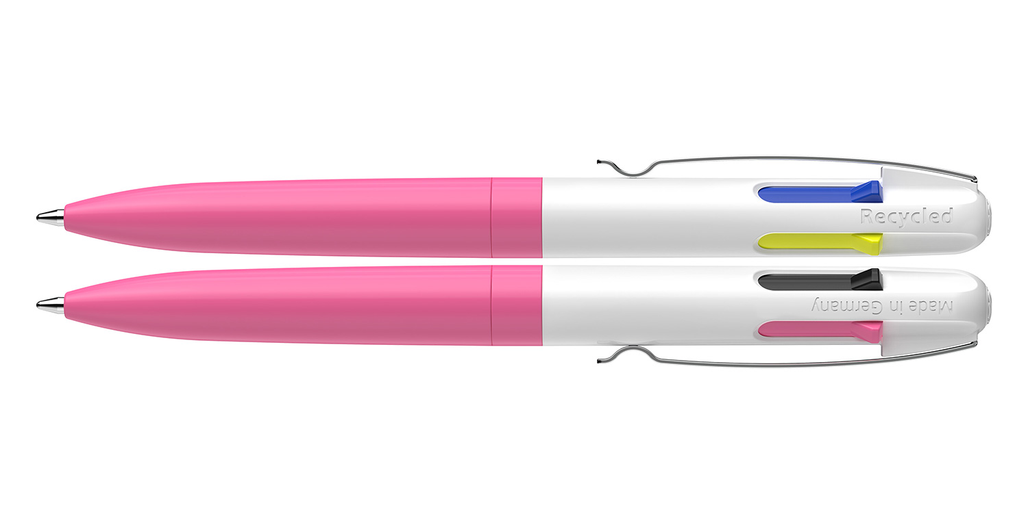 Schneider Kugelschreiber Take 4 Neon Promo Neonpink-Weiß