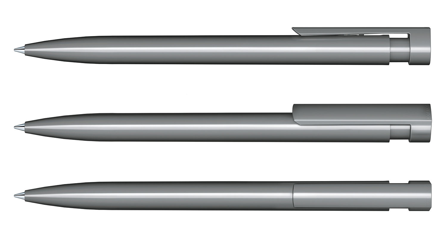 Senator Kugelschreiber Liberty Grau Poliert